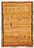 Gabbeh Yellow Hand Knotted 40 X 55  Area Rug 100-10786 Thumb 0