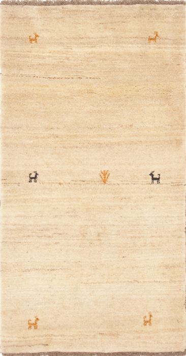 Gabbeh Beige Hand Knotted 31 X 511  Area Rug 100-10788 Image 0