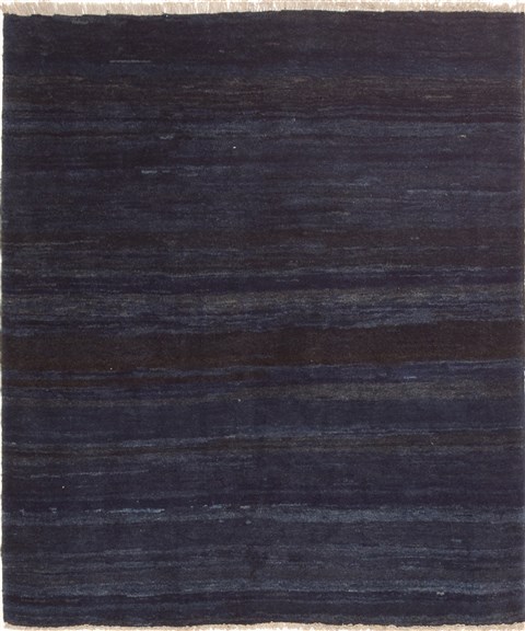 Gabbeh Blue Hand Knotted 53 X 60  Area Rug 100-10790 Image 0