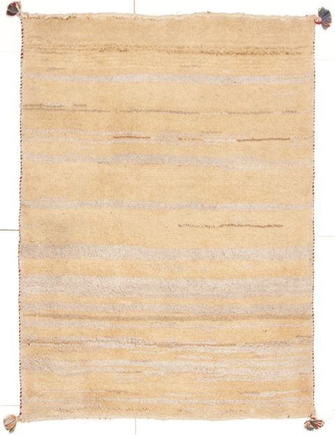 Gabbeh Beige Hand Knotted 36 X 47 Area Rug 100-10791 Image 0