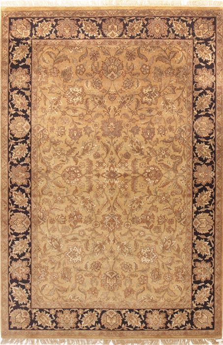 Jaipur Green Hand Knotted 60 X 90 Area Rug 100-10796 Image 0