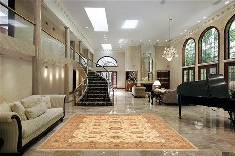 Chobi Beige Hand Knotted 64 X 89 Area Rug 100-10797 Image 1