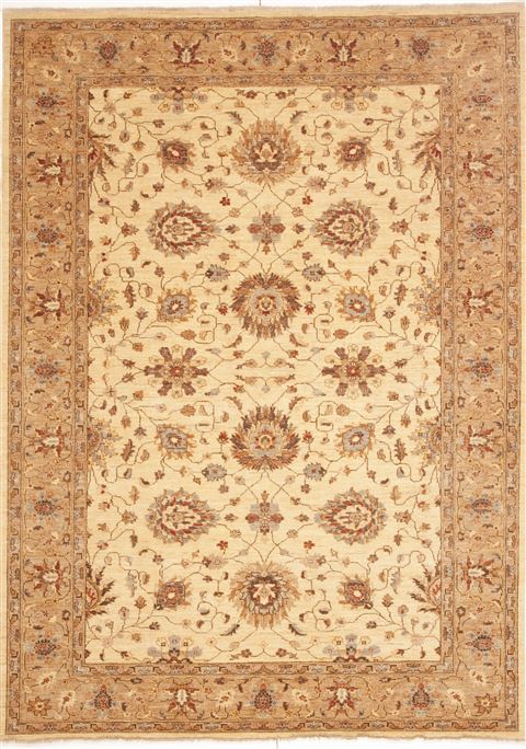 Chobi Beige Hand Knotted 64 X 89 Area Rug 100-10797 Image 0