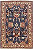 Heriz Blue Hand Knotted 63 X 93  Area Rug 100-10798 Thumb 0