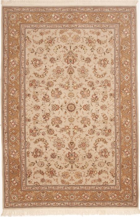 Sino-Persian Beige Hand Knotted 60 X 90 Area Rug 100-10799 Image 0