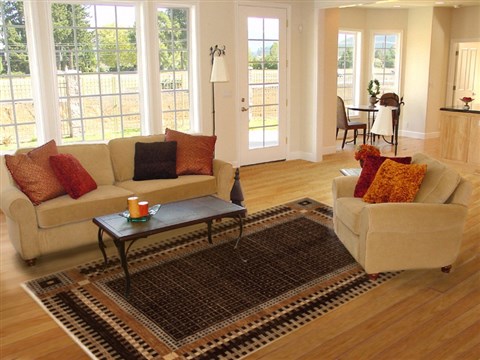 Gabbeh Brown Hand Knotted 61 X 87 Area Rug 100-10801 Image 4