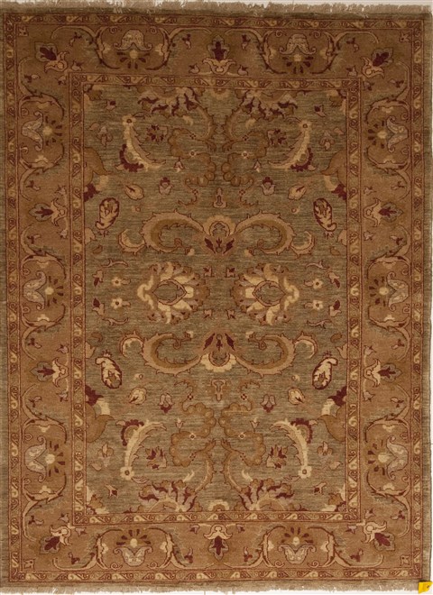 Chobi Brown Hand Knotted 60 X 84  Area Rug 100-10802 Image 0