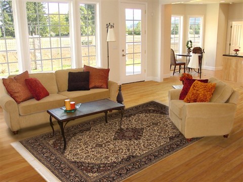 Pak-Persian Beige Hand Knotted 60 X 92 Area Rug 100-10803 Image 4
