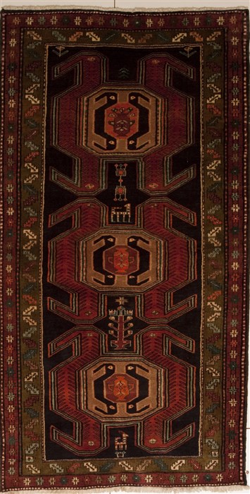 Ardebil Red Hand Knotted 38 X 76  Area Rug 100-10804 Image 0