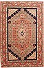 Sanandaj Red Hand Knotted 56 X 91  Area Rug 100-10810 Thumb 0