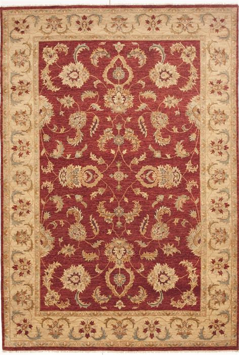 Chobi Red Hand Knotted 66 X 96  Area Rug 100-10811 Image 0