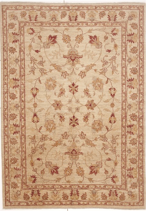 Chobi Beige Hand Knotted 60 X 86  Area Rug 100-10812 Image 0