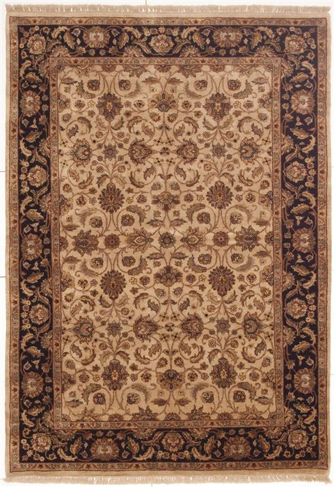 Jaipur Beige Hand Knotted 60 X 89 Area Rug 100-10820 Image 0