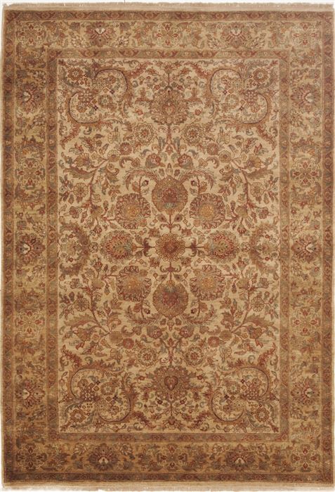 Jaipur Green Hand Knotted 60 X 89 Area Rug 100-10823 Image 0