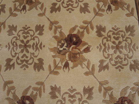 Indo-Nepal Cream Hand Knotted 56 X 80 Area Rug 100-10825 Image 8