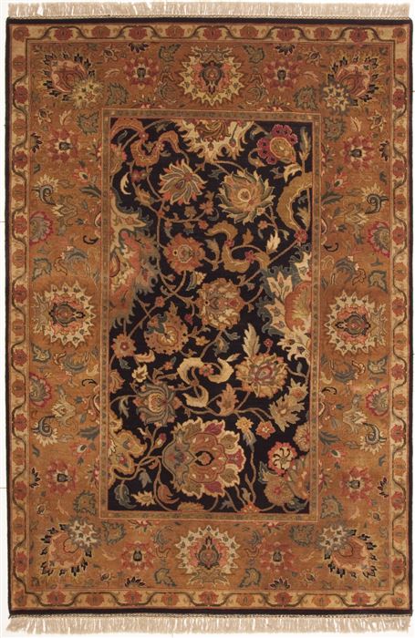 Jaipur Green Hand Knotted 60 X 90 Area Rug 100-10827 Image 0