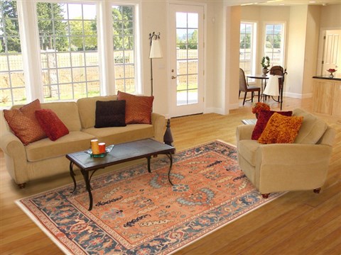 Sarouk Black Hand Knotted 60 X 89 Area Rug 100-10831 Image 4
