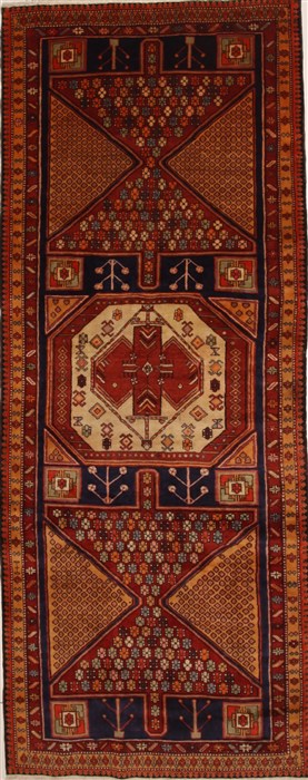 Mussel Yellow Runner Hand Knotted 46 X 1110  Area Rug 100-10862 Image 0