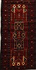 Hamedan Red Hand Knotted 40 X 85  Area Rug 100-10864 Thumb 0