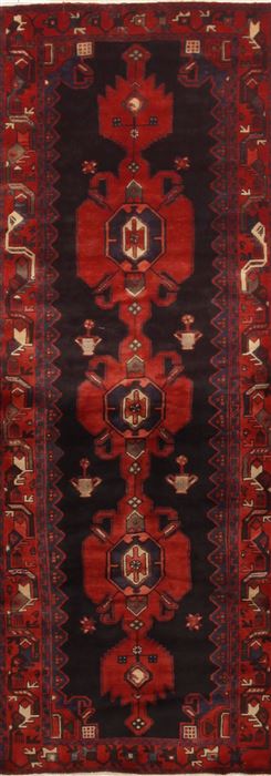 Mussel Red Runner Hand Knotted 34 X 97  Area Rug 100-10866 Image 0
