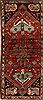 Hamedan Red Runner Hand Knotted 39 X 93  Area Rug 100-10867 Thumb 0