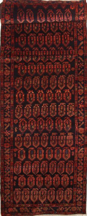 Mussel Blue Runner Hand Knotted 36 X 166  Area Rug 100-10869 Image 0