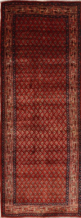 Heriz Red Runner Hand Knotted 37 X 97  Area Rug 100-10873 Image 0