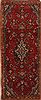 Hamedan Red Runner Hand Knotted 33 X 85  Area Rug 100-10876 Thumb 0