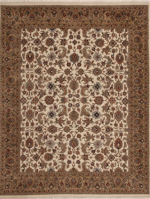 Indo-Persian Green Hand Knotted 711 X 101 Area Rug 100-10881 Image 0