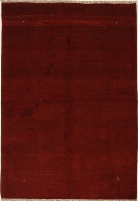 Gabbeh Red Hand Knotted 70 X 100 Area Rug 100-10885 Image 0