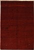 Gabbeh Red Hand Knotted 70 X 100  Area Rug 100-10885 Thumb 0