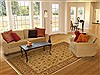 Kashan Brown Hand Knotted 80 X 102 Area Rug 100-10886 Thumb 4