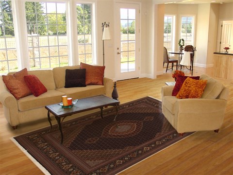 Tabriz Brown Hand Knotted 83 X 911 Area Rug 100-10887 Image 4