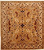 Chobi Brown Hand Knotted 85 X 96  Area Rug 100-10889 Thumb 0