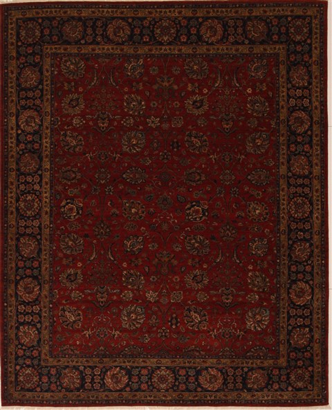 Tabriz Red Hand Knotted 80 X 100 Area Rug 100-10890 Image 0