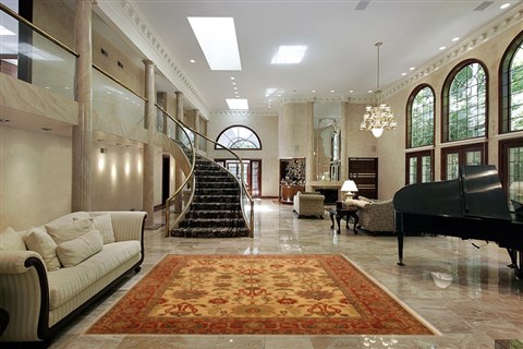 Chobi Brown Hand Knotted 81 X 100 Area Rug 100-10891 Image 1