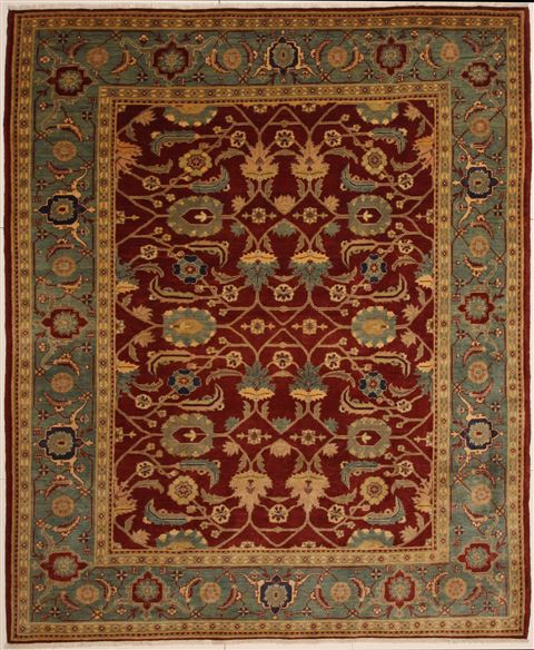 Chobi Red Hand Knotted 80 X 102 Area Rug 100-10893 Image 0