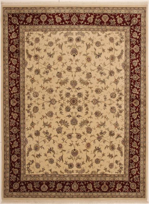 Sino-Persian Beige Hand Knotted 80 X 100 Area Rug 100-10897 Image 0