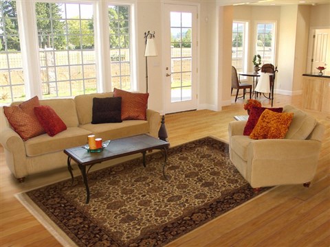 Jaipur Beige Hand Knotted 80 X 100 Area Rug 100-10899 Image 4