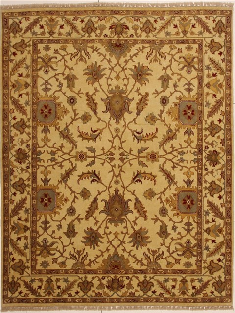 Jaipur Yellow Hand Knotted 711 X 102 Area Rug 100-10900 Image 0