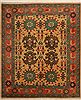 Kazak Yellow Hand Knotted 85 X 102 Area Rug 100-10902 Thumb 0