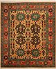 Kazak Yellow Hand Knotted 85 X 102  Area Rug 100-10902 Thumb 0