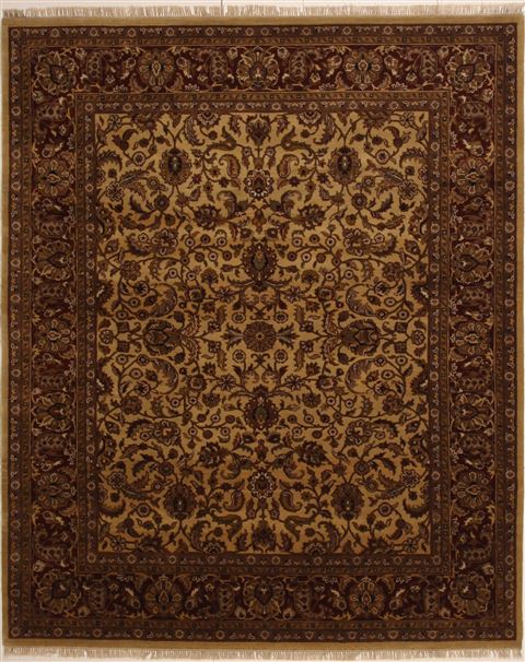 Jaipur Brown Hand Knotted 80 X 100 Area Rug 100-10903 Image 0