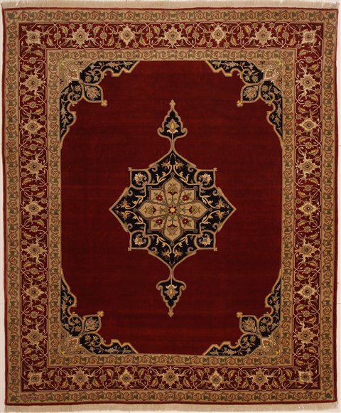 Bidjar Red Hand Knotted 83 X 102 Area Rug 100-10904 Image 0