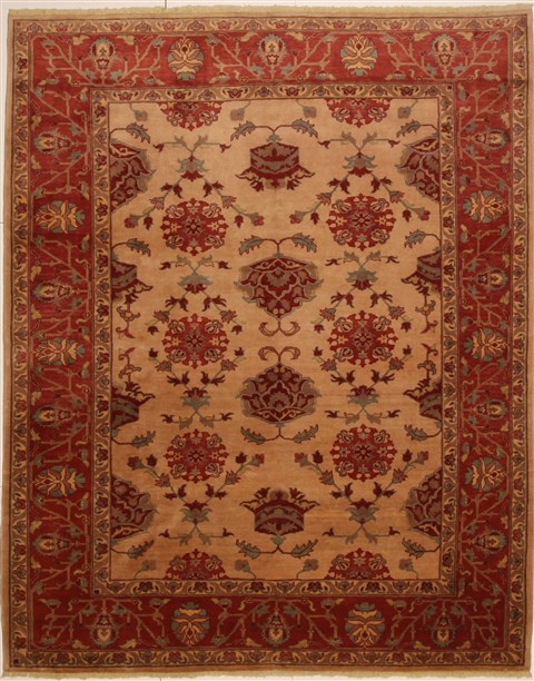 Chobi Brown Hand Knotted 85 X 102 Area Rug 100-10908 Image 0