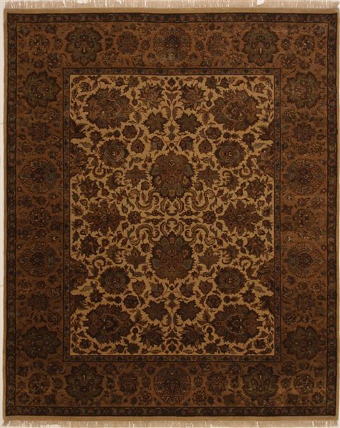 Jaipur Brown Hand Knotted 80 X 100 Area Rug 100-10910 Image 0