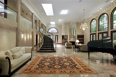 Pak-Persian Beige Hand Knotted 80 X 103 Area Rug 100-10917 Image 1