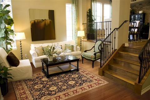 Pak-Persian Beige Hand Knotted 80 X 103 Area Rug 100-10917 Image 3