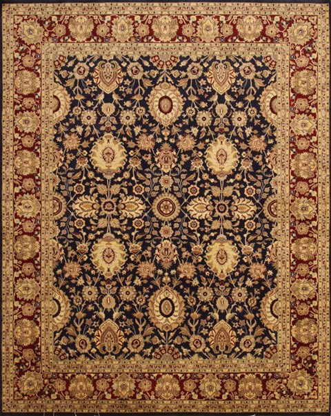 Pak-Persian Beige Hand Knotted 80 X 103 Area Rug 100-10917 Image 0