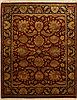 Jaipur Red Hand Knotted 82 X 103  Area Rug 100-10918 Thumb 0